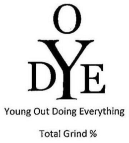 Y O D E YOUNG OUT DOING EVERYTHING TOTAL GRIND % trademark
