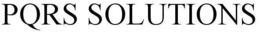 PQRS SOLUTIONS trademark