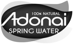 100% NATURAL ADONAI SPRING WATER trademark