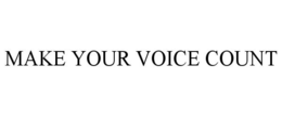 MAKE YOUR VOICE COUNT trademark