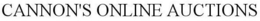 CANNON'S ONLINE AUCTIONS trademark