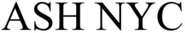 ASH NYC trademark