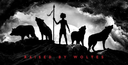 RAISED BY WOLVES trademark