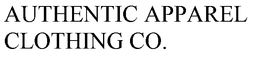 AUTHENTIC APPAREL CLOTHING CO. trademark