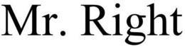 MR. RIGHT trademark