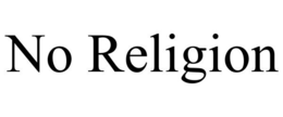 NO RELIGION trademark
