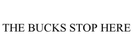 THE BUCKS STOP HERE trademark
