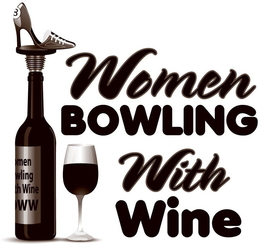 WOMEN BOWLING WITH WINE trademark