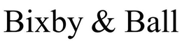 BIXBY & BALL trademark