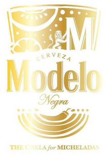 M CERVEZA MODELO NEGRA THE CHELA FOR MICHELADAS trademark