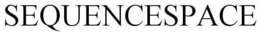 SEQUENCESPACE trademark