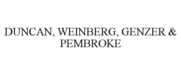 DUNCAN, WEINBERG, GENZER & PEMBROKE trademark