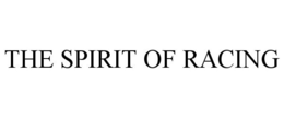 THE SPIRIT OF RACING trademark