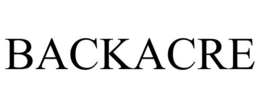 BACKACRE trademark