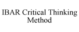 IBAR CRITICAL THINKING METHOD trademark