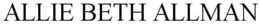 ALLIE BETH ALLMAN trademark