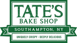 TATE'S BAKE SHOP SOUTHAMPTON, NY UNIQUELY CRISPY · DEEPLY DELICIOUS trademark