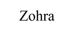 ZOHRA trademark