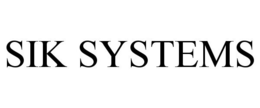 SIK SYSTEMS trademark