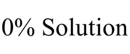 0% SOLUTION trademark