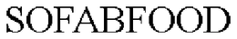 SOFABFOOD trademark