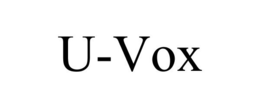 U-VOX trademark
