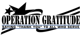 OPERATION GRATITUDE SAYING "THANK YOU" TO ALL WHO SERVE trademark