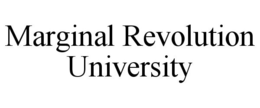 MARGINAL REVOLUTION UNIVERSITY trademark