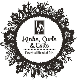 VP KINKS, CURLS & COILS ESSENTIAL BLENDOF OILS trademark