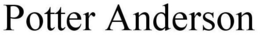 POTTER ANDERSON trademark