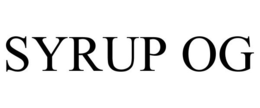 SYRUP OG trademark