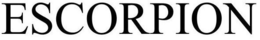 ESCORPION trademark