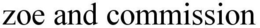 ZOE AND COMMISSION trademark