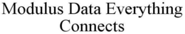 MODULUS DATA EVERYTHING CONNECTS trademark