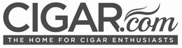CIGAR.COM THE HOME FOR CIGAR ENTHUSIASTS trademark