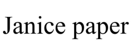 JANICE PAPER trademark