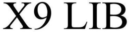 X9 LIB trademark