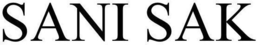 SANI SAK trademark