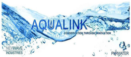 AQUALINK CONSERVATION THROUGH INNOVATION NEWWAVE INDUSTRIES PURWATER trademark