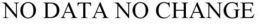 NO DATA NO CHANGE trademark