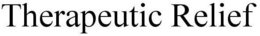 THERAPEUTIC RELIEF trademark