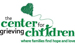 THE CENTER FOR GRIEVING CHILDREN WHERE FAMILIES FIND HOPE AND LOVE trademark