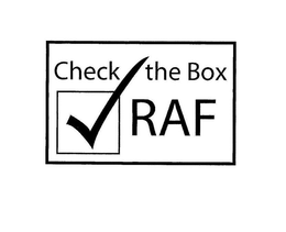 CHECK THE BOX RAF trademark