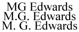 MG EDWARDS M.G. EDWARDS M. G. EDWARDS trademark