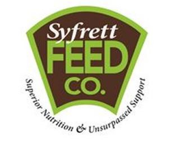 SYFRETT FEED CO. SUPERIOR NUTRITION & UNSURPASSED SUPPORT trademark