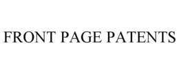 FRONT PAGE PATENTS trademark