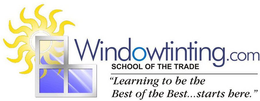 WINDOWTINTING.COM SCHOOL OF THE TRADE "LEARNING TO BE THE BEST OF THE BEST...STARTS HERE." trademark