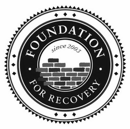 FOUNDATION FOR RECOVERY SINCE 2005 trademark