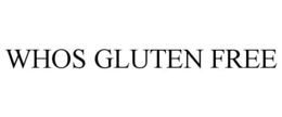 WHOS GLUTEN FREE trademark
