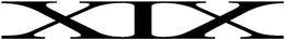 XIX trademark